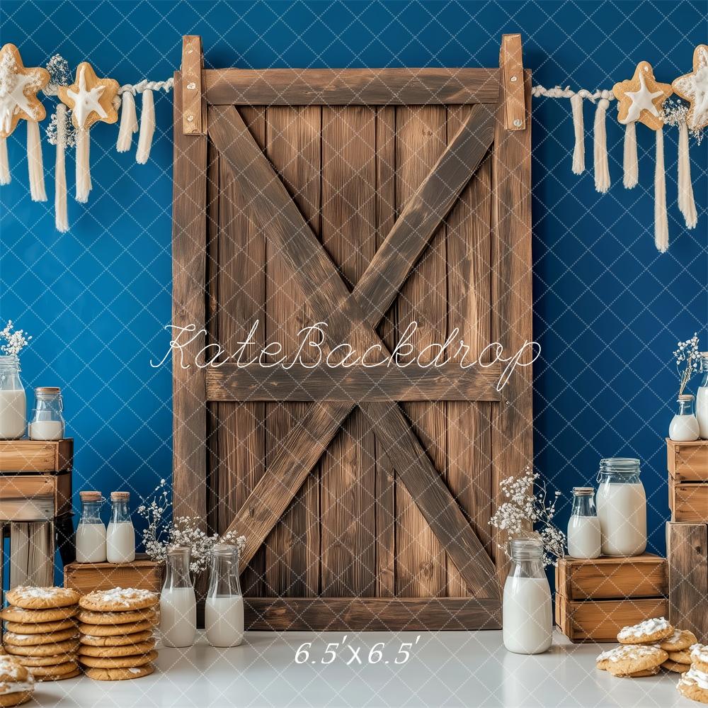 Kate Rustic Milk Cookie Wood Backdrop Designed by Patty Robert - Image 2