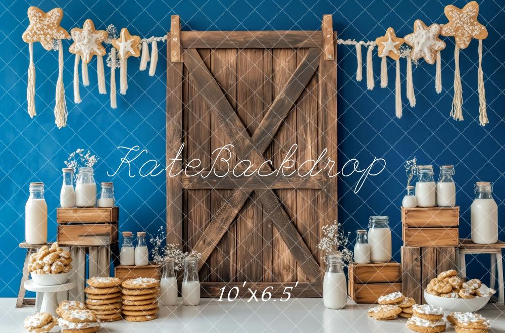 Kate Rustic Milk Cookie Wood Backdrop Designed by Patty Robert - Image 4