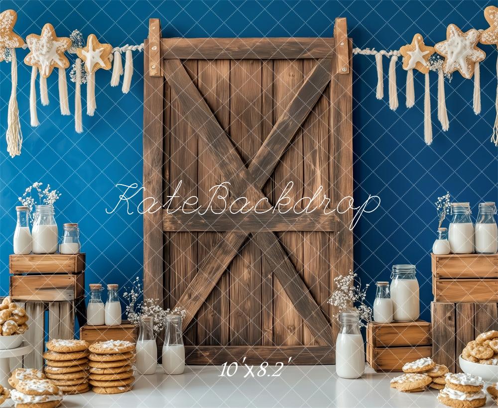 Kate Rustic Milk Cookie Wood Backdrop Designed by Patty Robert - Image 5