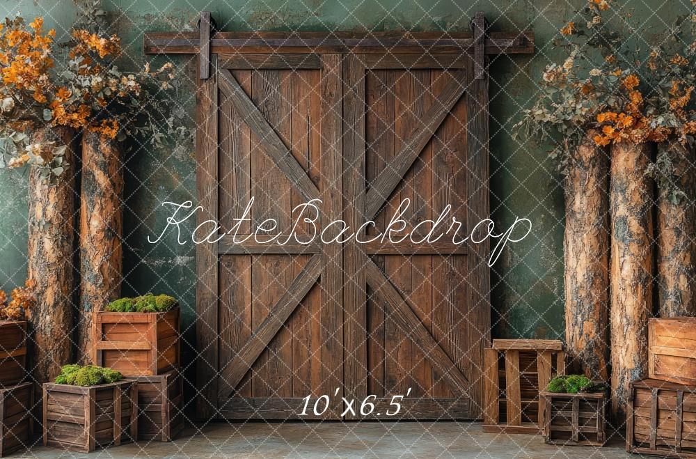 Kate Rustic Wooden Barn Door Backdrop Designed by Mini MakeBelieve - Image 7