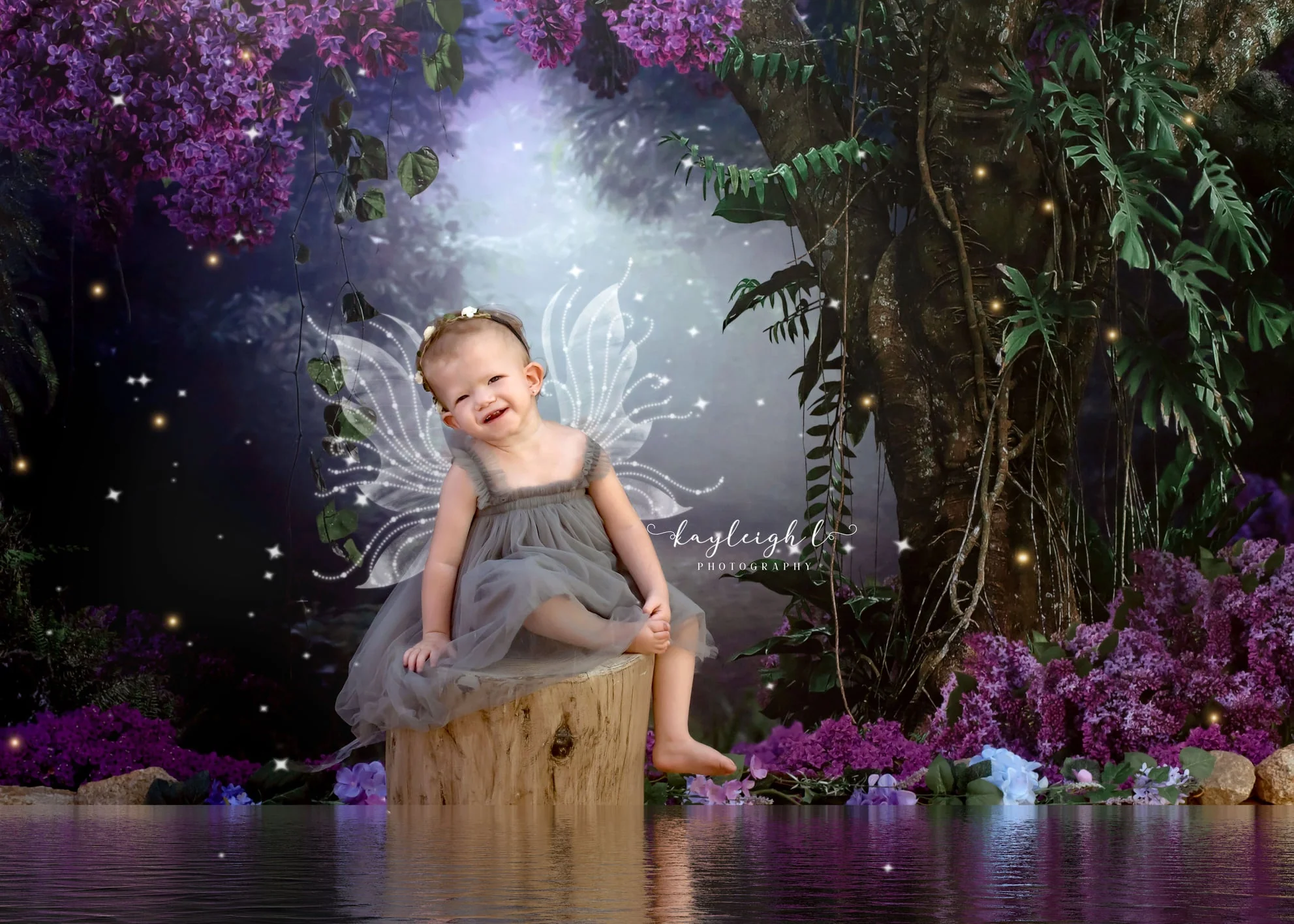 Kate Scenery Forest Flower Backdrop Designed by Chain Photography - Image 3