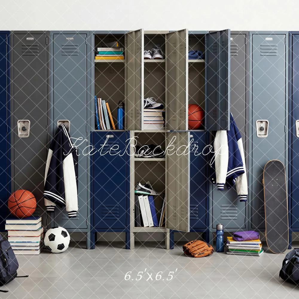 Kate School Locker Room Sports Backdrop Designed by Patty Robert - Image 2