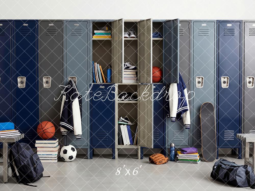 Kate School Locker Room Sports Backdrop Designed by Patty Robert - Image 3
