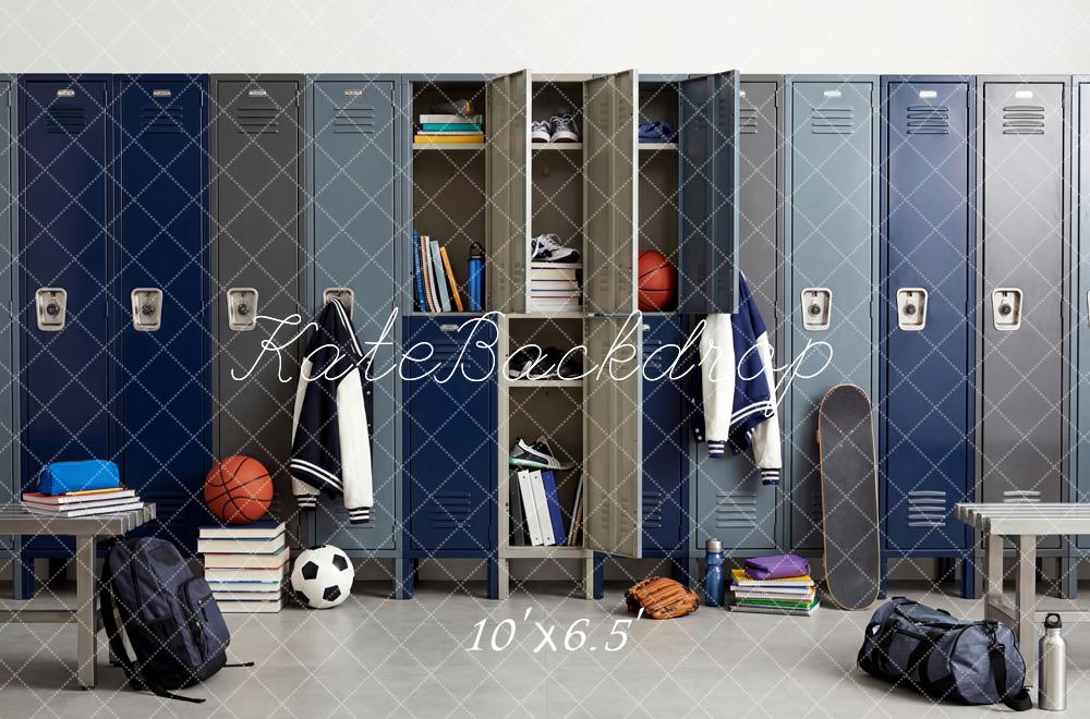 Kate School Locker Room Sports Backdrop Designed by Patty Robert - Image 4