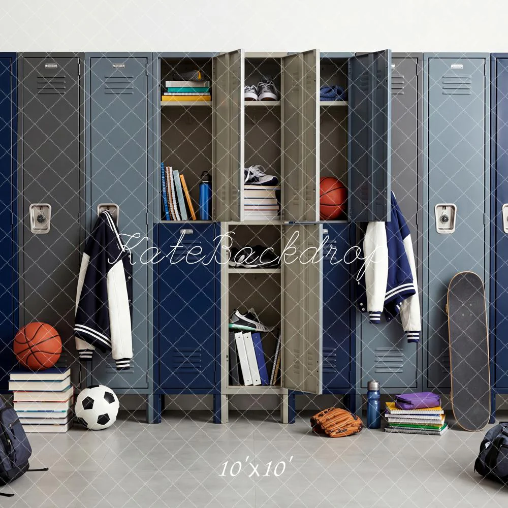 Kate School Locker Room Sports Backdrop Designed by Patty Robert - Image 7