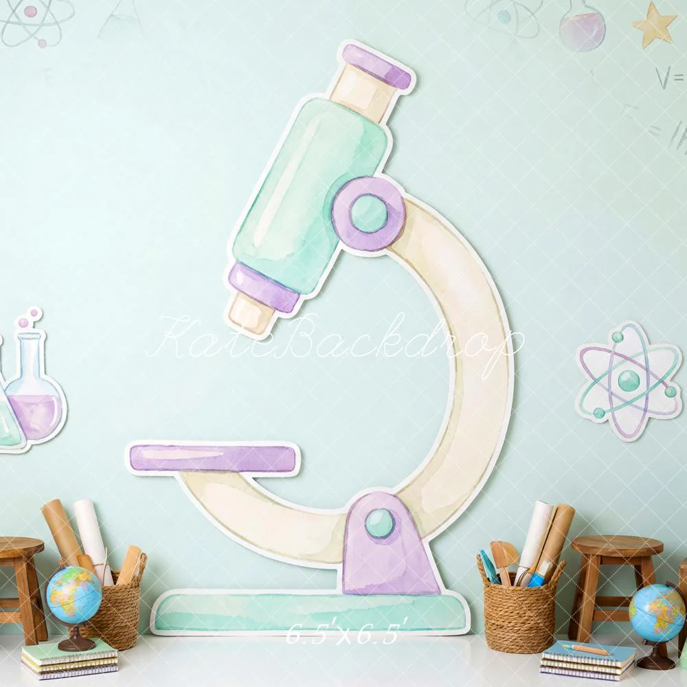 Kate Science Microscope Flasks Stars Backdrop Designed by Patty Robert - Image 2