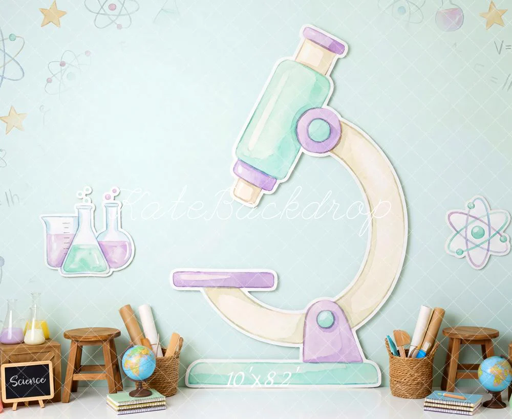 Kate Science Microscope Flasks Stars Backdrop Designed by Patty Robert - Image 6