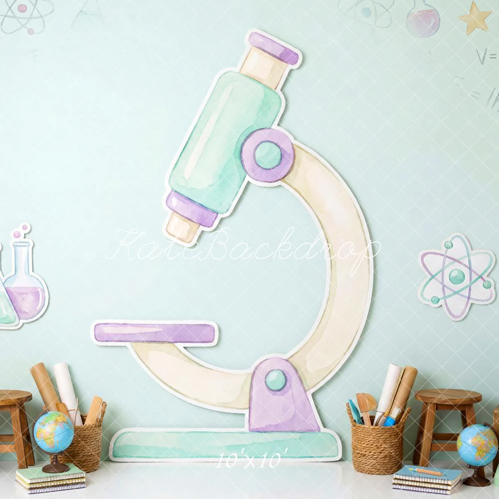 Kate Science Microscope Flasks Stars Backdrop Designed by Patty Robert - Image 7