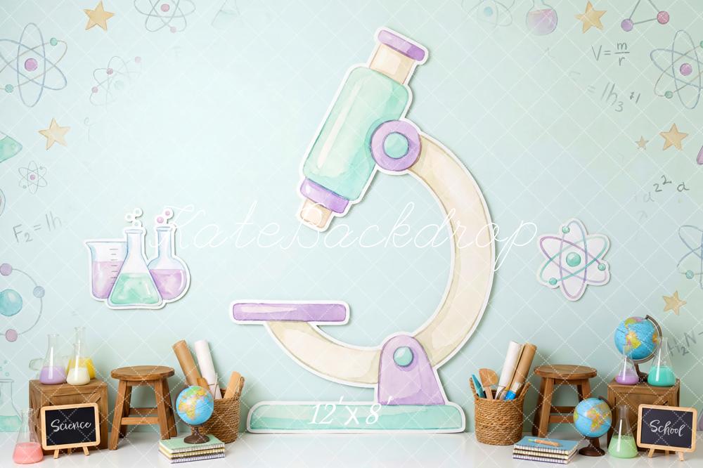 Kate Science Microscope Flasks Stars Backdrop Designed by Patty Robert - Image 8