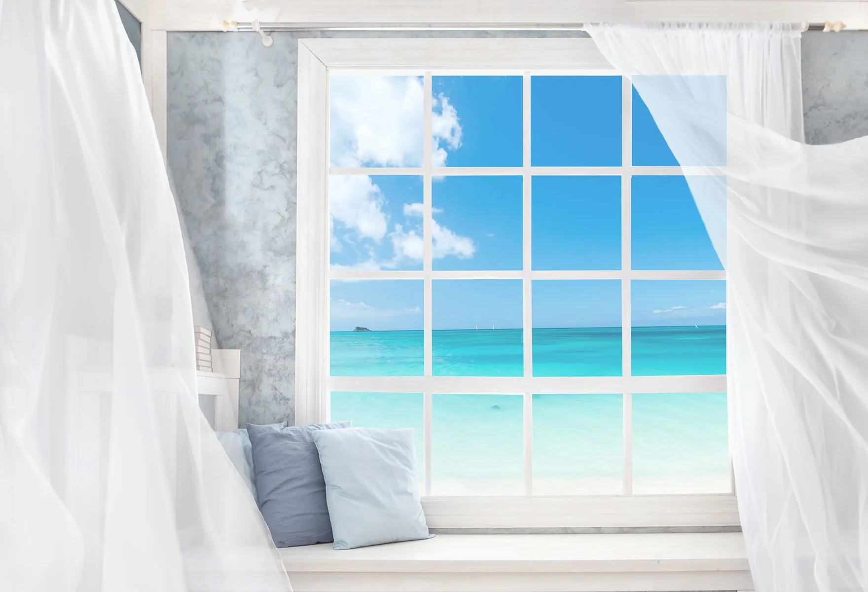 Kate Sea View Outside Window Summer Backdrop Designed by JFCC - Image 2