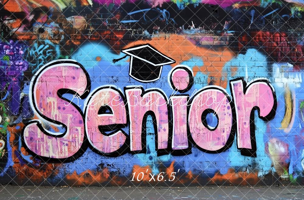Kate Senior Graffiti Wall Graduation Backdrop Designed by Patty Robert - Image 4