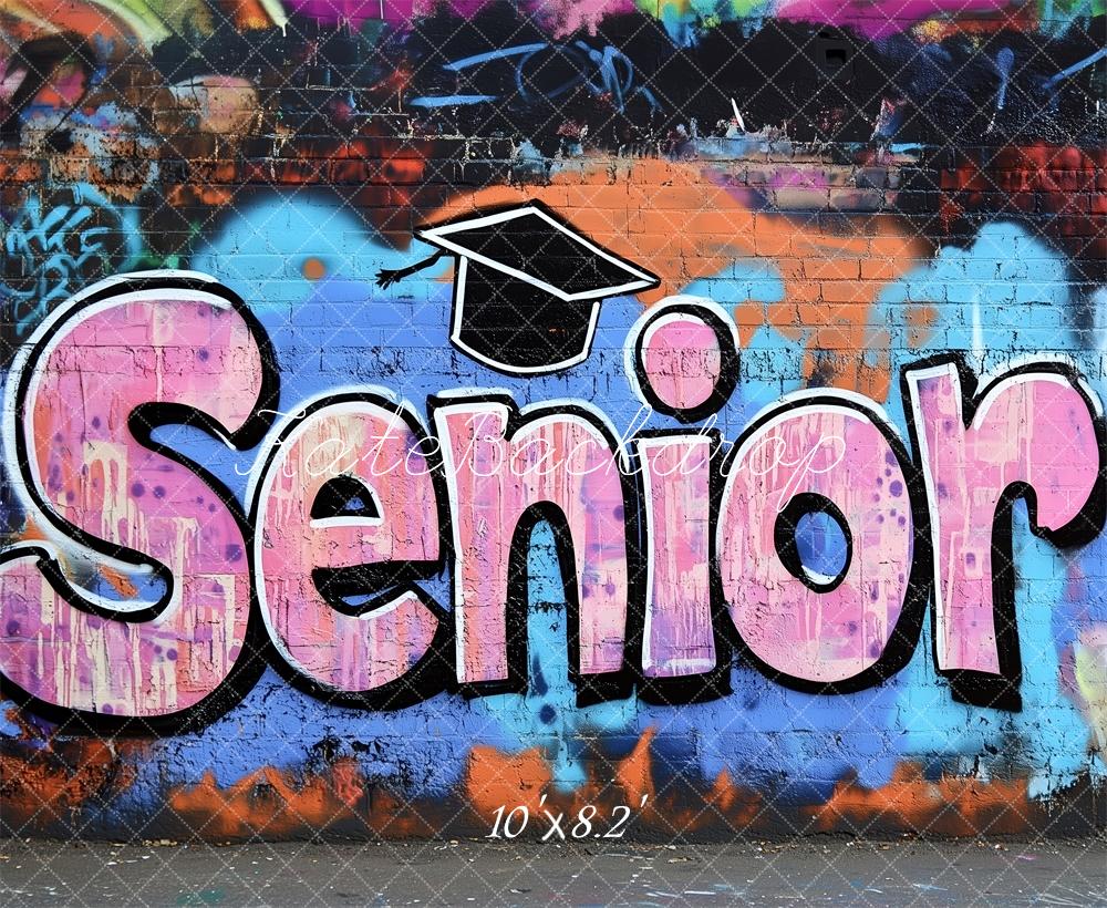 Kate Senior Graffiti Wall Graduation Backdrop Designed by Patty Robert - Image 5
