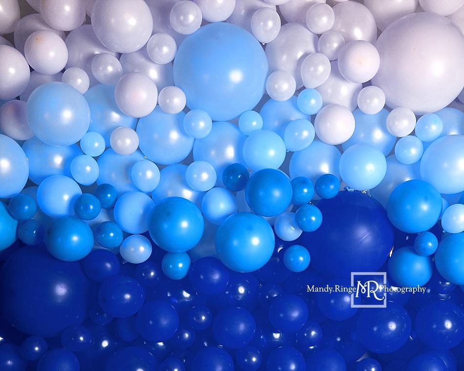 Kate Blue Balloon Wall Children Backdrop Designed by Mandy Ringe Photography - Image 6