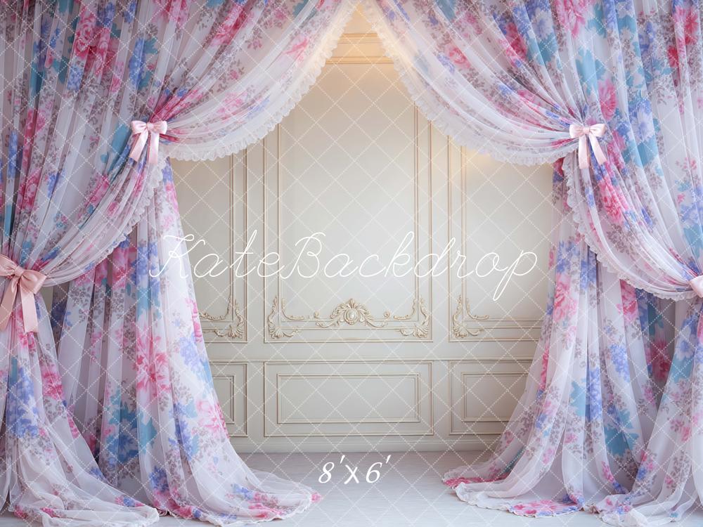 Kate Sheer Curtains Vintage Wall Backdrop Designed by Mini MakeBelieve - Image 3