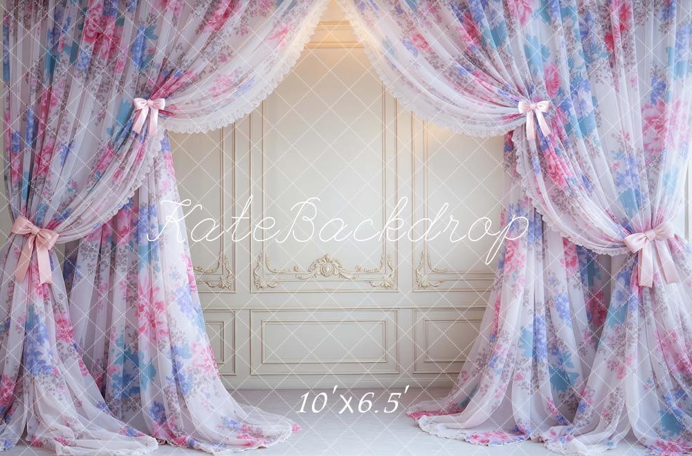 Kate Sheer Curtains Vintage Wall Backdrop Designed by Mini MakeBelieve - Image 4