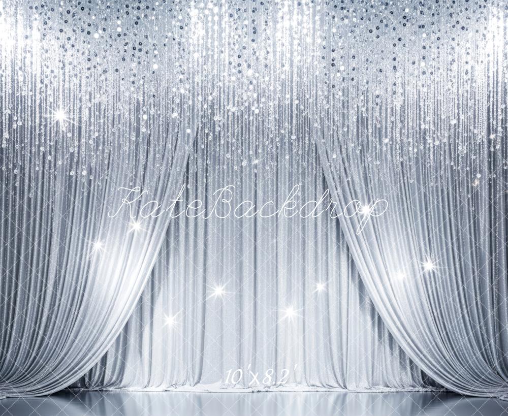 Kate Silver Curtain Sparkle Glitter Backdrop Designed by Patty Robert - Image 6