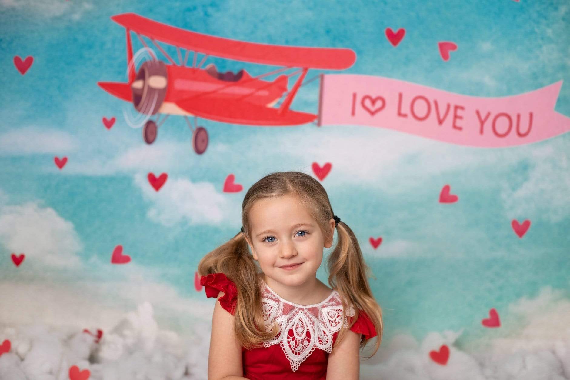 Kate Sky Love Plane Backdrop for Valentines designed by Jerry_Sina - Image 6