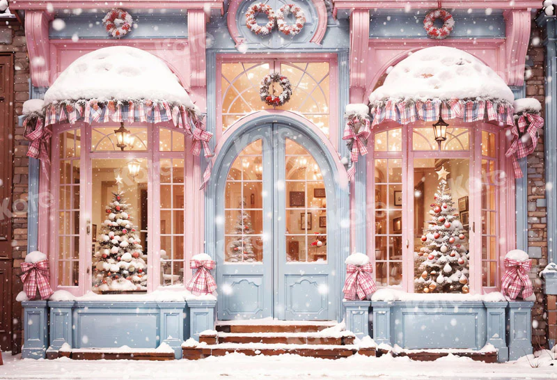Kate Snow Christmas Tree Shop Backdrop for Photography - Image 2