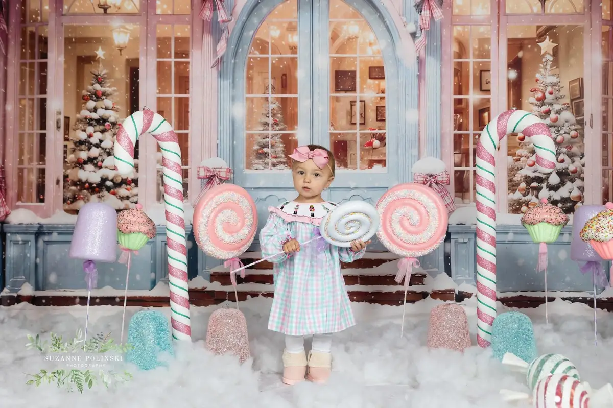 Kate Snow Christmas Tree Shop Backdrop for Photography - Image 3