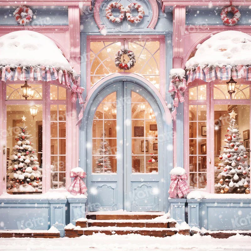 Kate Snow Christmas Tree Shop Backdrop for Photography - Image 4