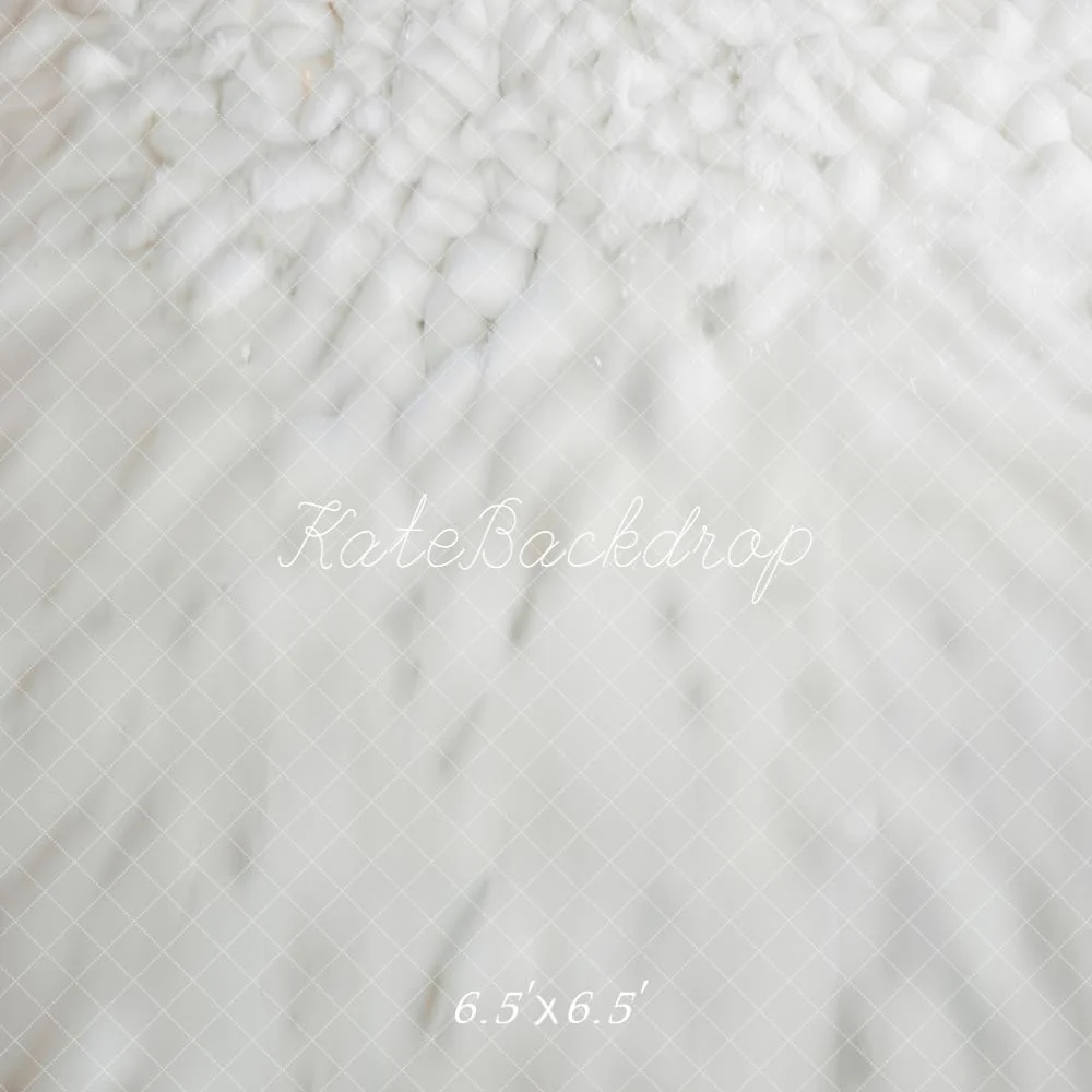 Kate Snowy Ground Texture White Floor Backdrop Designed by Emetselch - Image 2