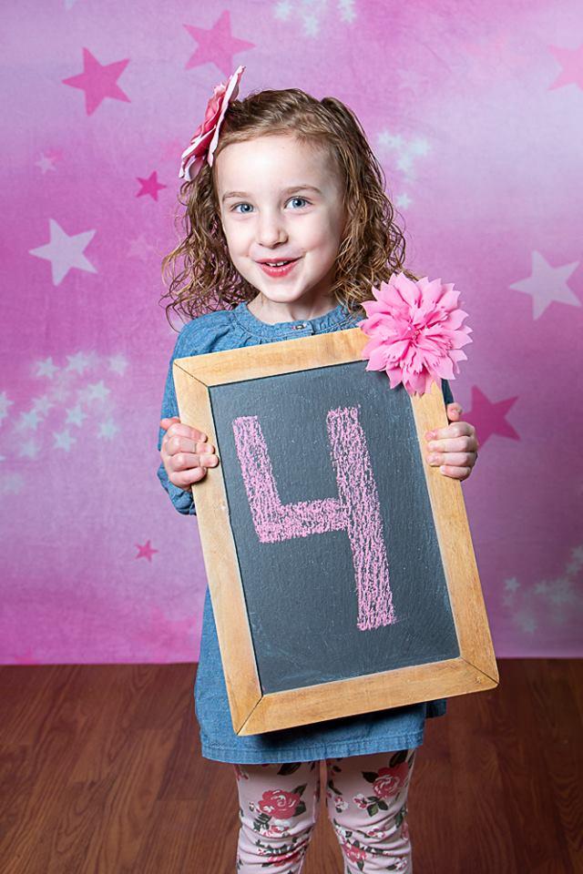 Kate Soft Skies Pink Stars Backdrop for Photography Designed by Mini MakeBelieve - Image 3