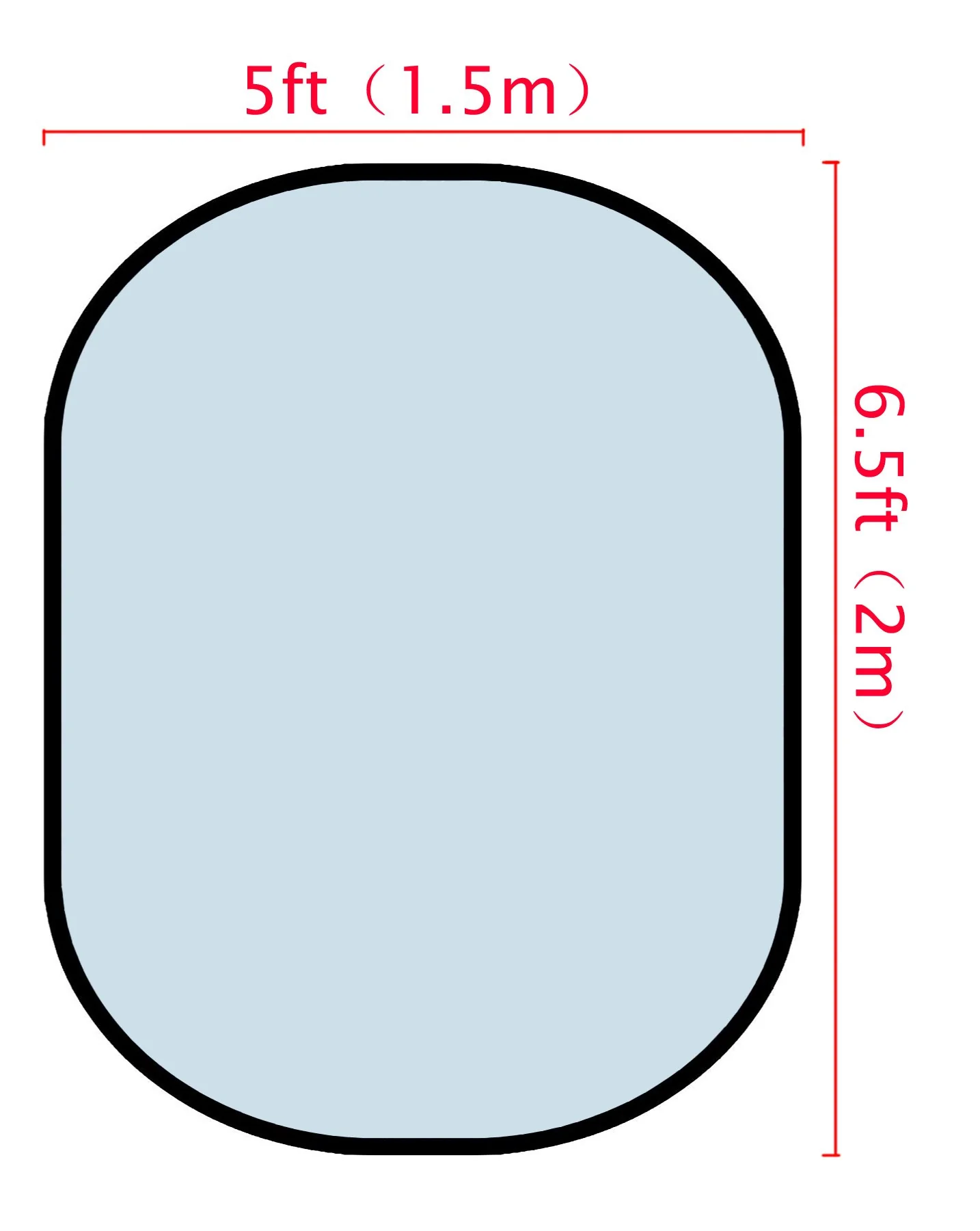 Kate Solid Light Blue/ Solid Light Pink Collapsible Backdrop Photography 5X6.5ft(1.5x2m) - Image 3
