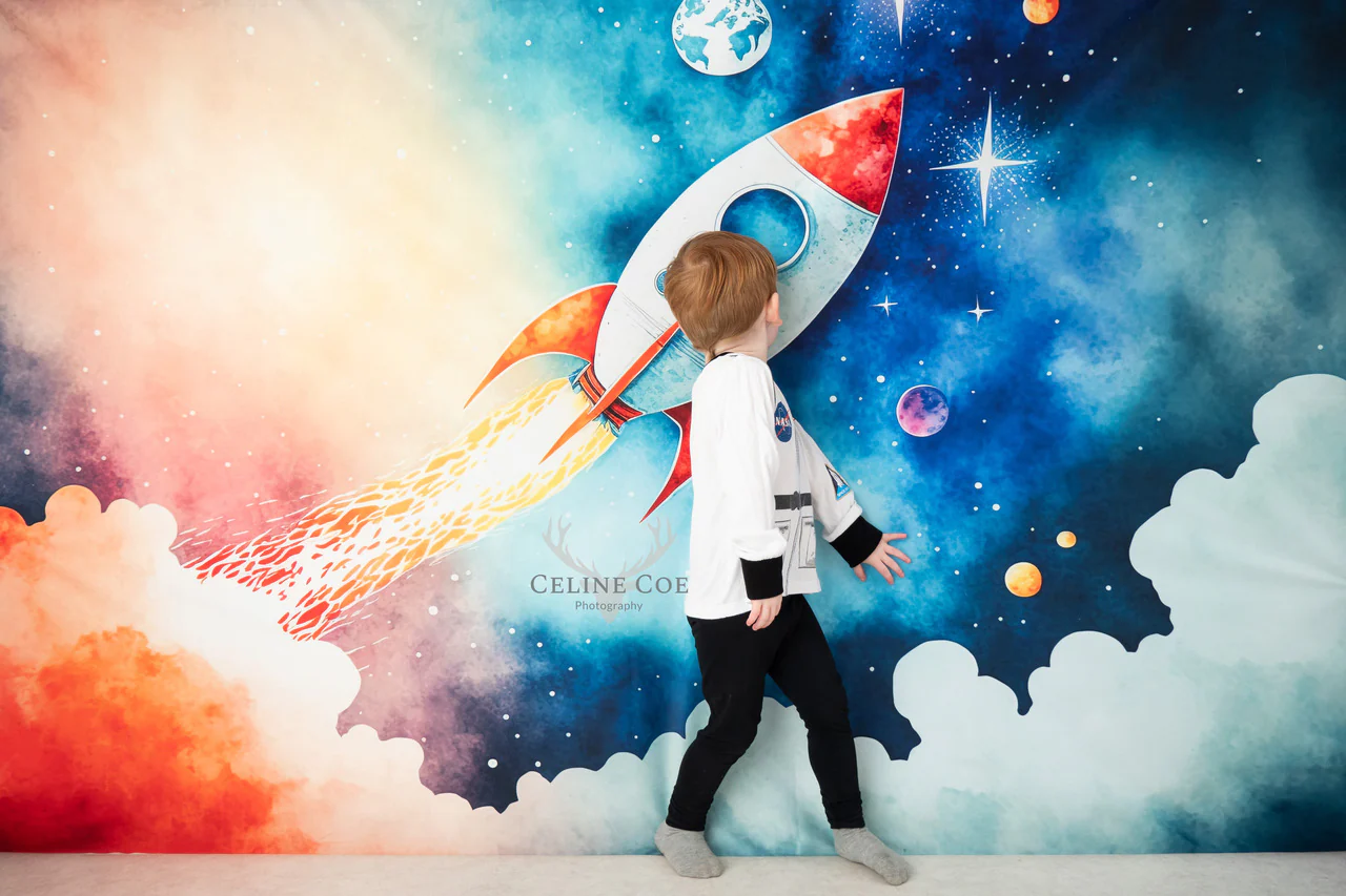 Kate Space Mission Boy Backdrop Designed by Patty Robert - Image 3