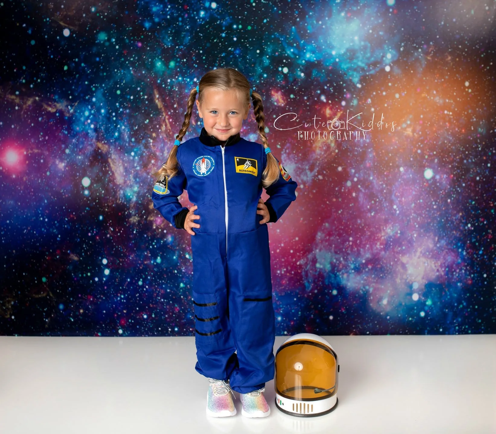 Kate Children Colorful Galaxy Outer Space Backdrop for Photography - Image 4