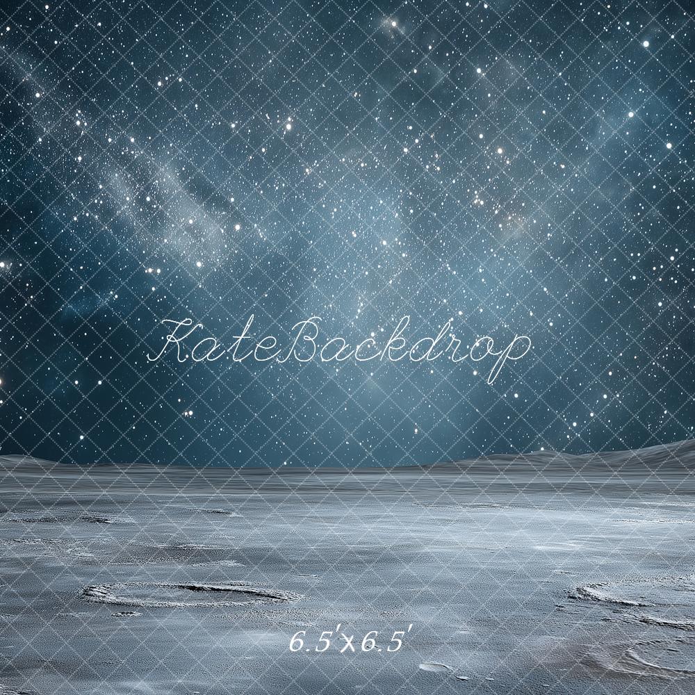 Kate Space Stars Moon Surface Backdrop Designed by Angela Marie Photography - Image 2