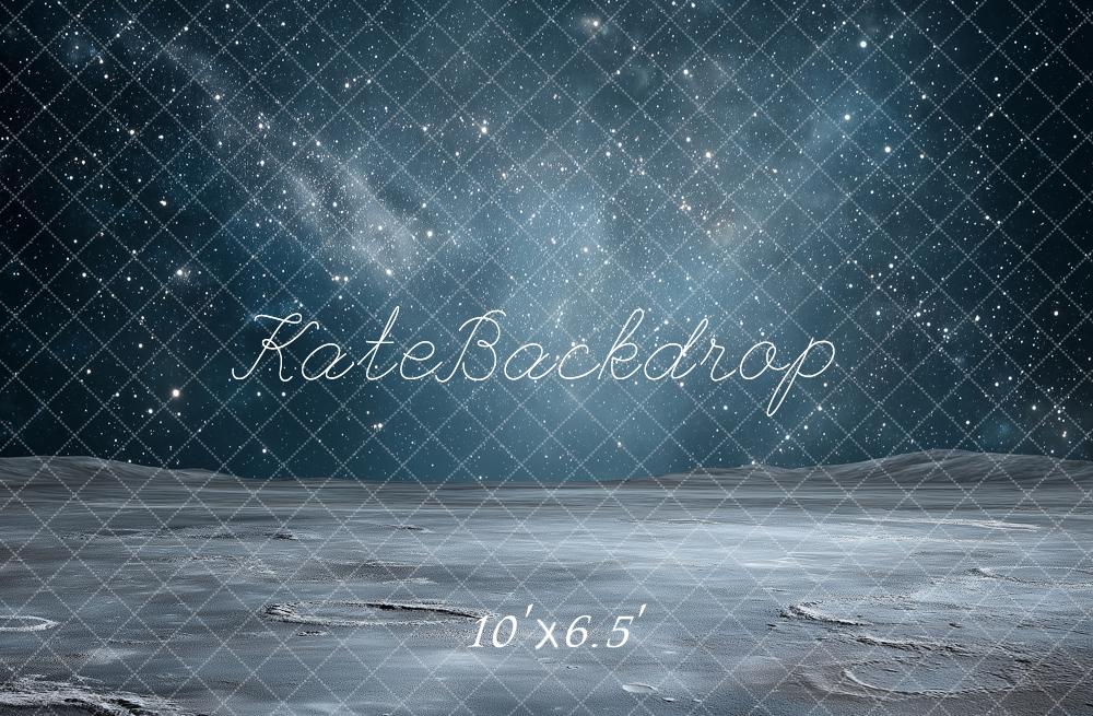 Kate Space Stars Moon Surface Backdrop Designed by Angela Marie Photography - Image 4