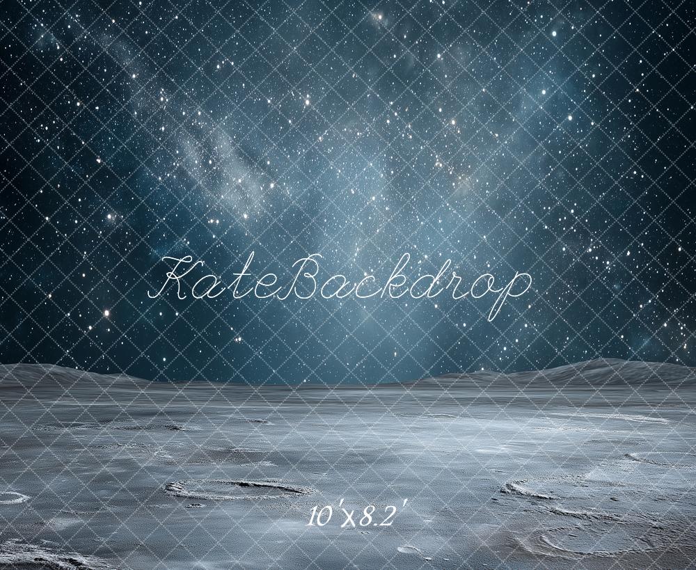 Kate Space Stars Moon Surface Backdrop Designed by Angela Marie Photography - Image 6