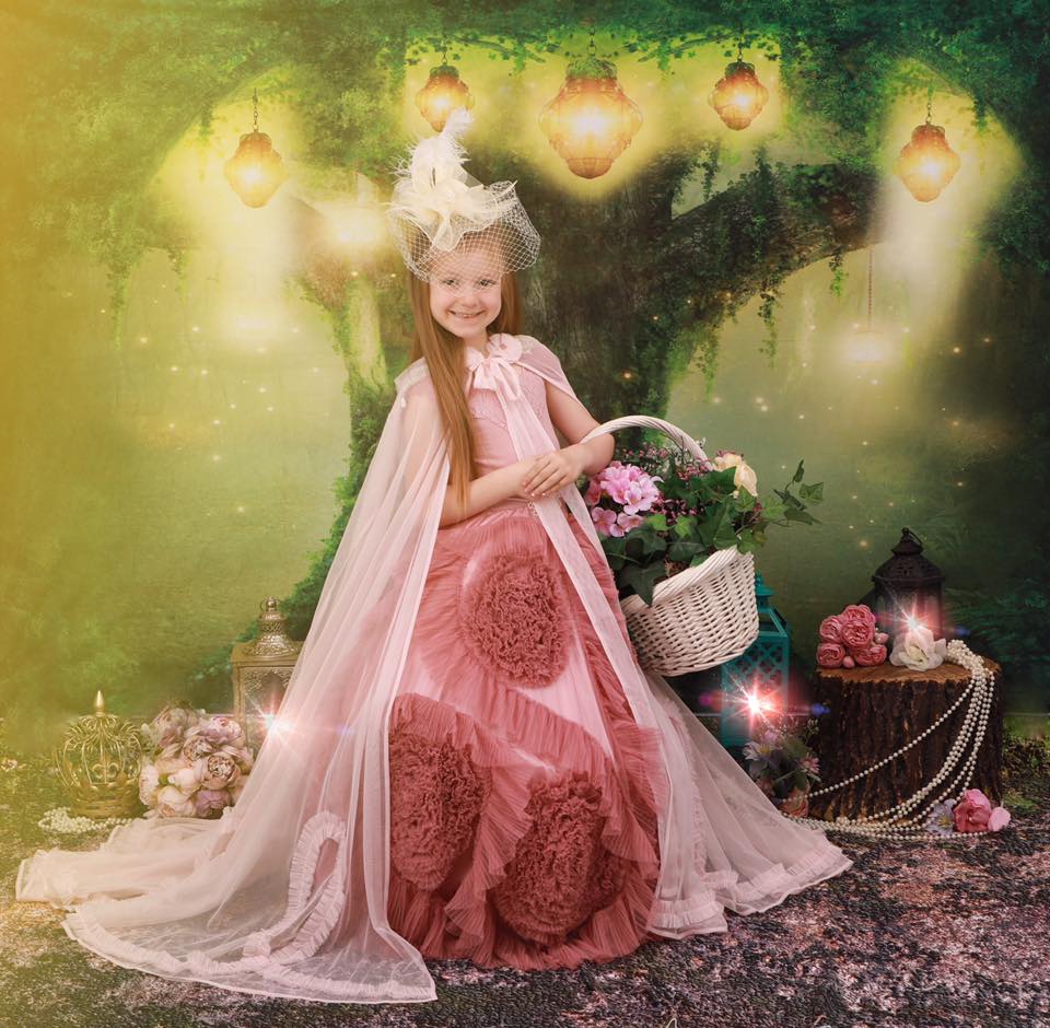 Kate Spirit Fairy Tree House Forest Children Backdrop for Photography Designed by JFCC - Image 4