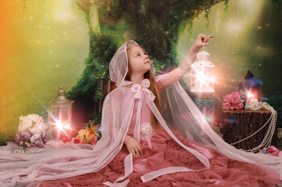 Kate Spirit Fairy Tree House Forest Children Backdrop for Photography Designed by JFCC - Image 8