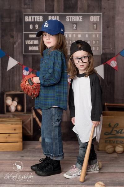 Kate Vintage Baseball with Scoreboard Sport Backdrop for Photography Designed By Mandy Ringe Photography - Image 5