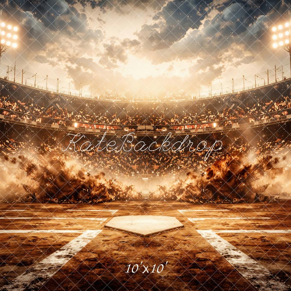 Kate Sports Baseball Stadium Dramatic Lights Backdrop Designed by Mini MakeBelieve - Image 7