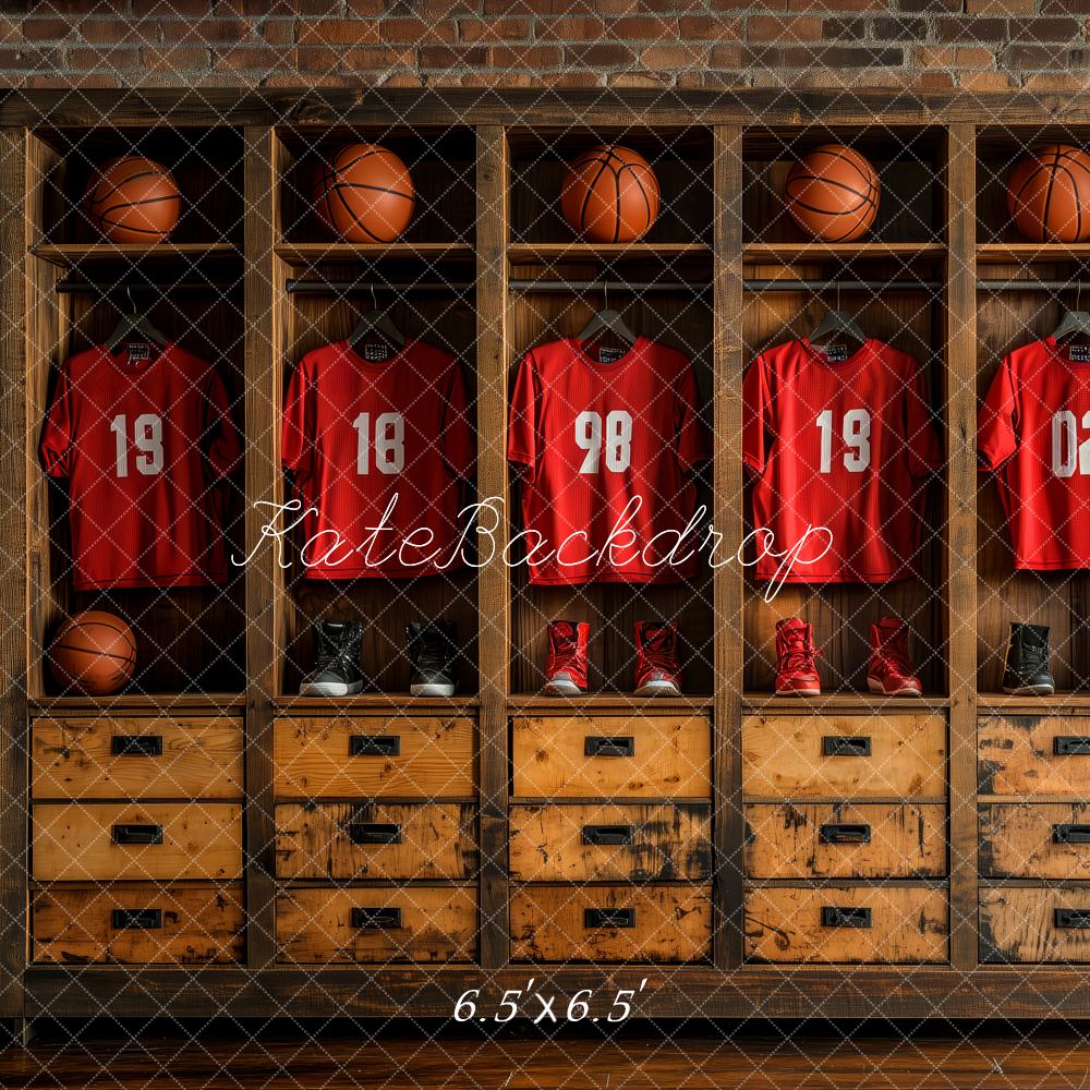 Kate Sports Basketball Locker Room Backdrop Designed by Patty Robert - Image 2
