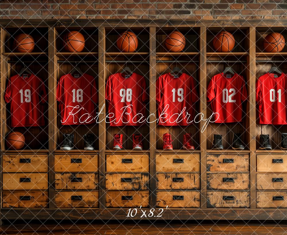Kate Sports Basketball Locker Room Backdrop Designed by Patty Robert - Image 5