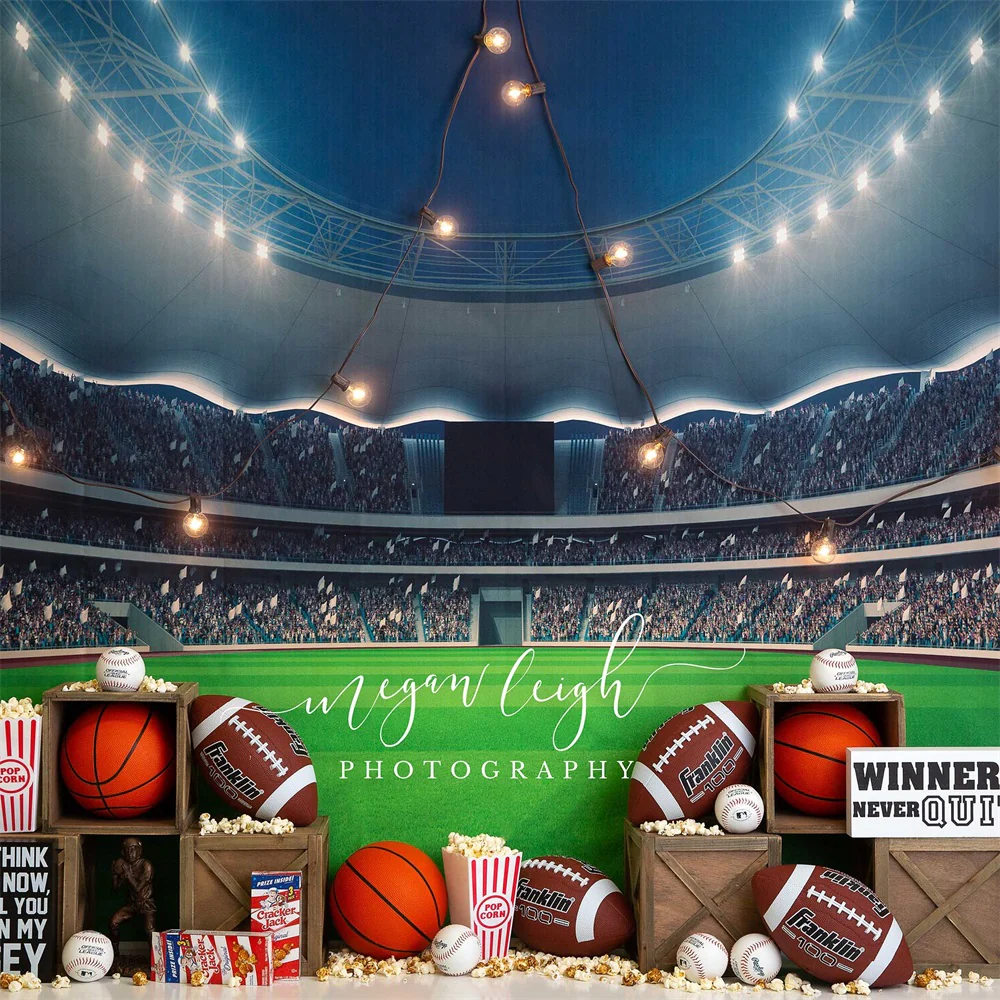 Kate Sports Stadium Popcorn Backdrop Designed by Megan Leigh Photography - Image 5