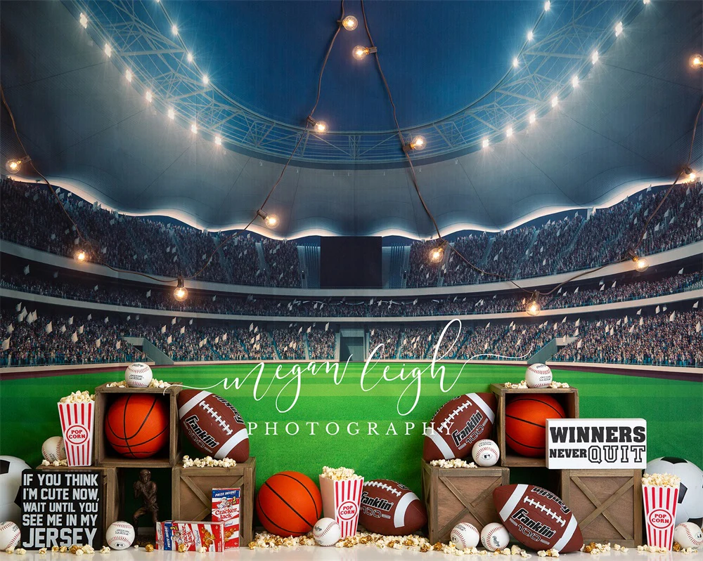 Kate Sports Stadium Popcorn Backdrop Designed by Megan Leigh Photography - Image 6