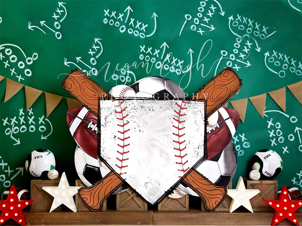Kate Sports Strategy Chalkboard Backdrop Designed by Megan Leigh Photography - Image 5