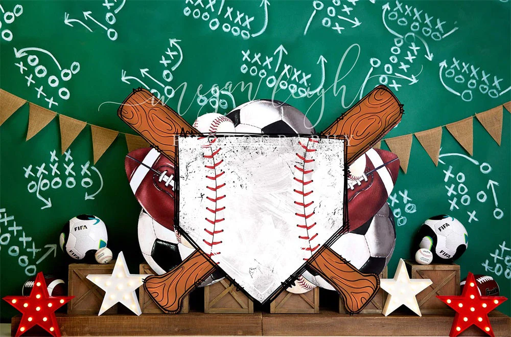Kate Sports Strategy Chalkboard Backdrop Designed by Megan Leigh Photography - Image 6