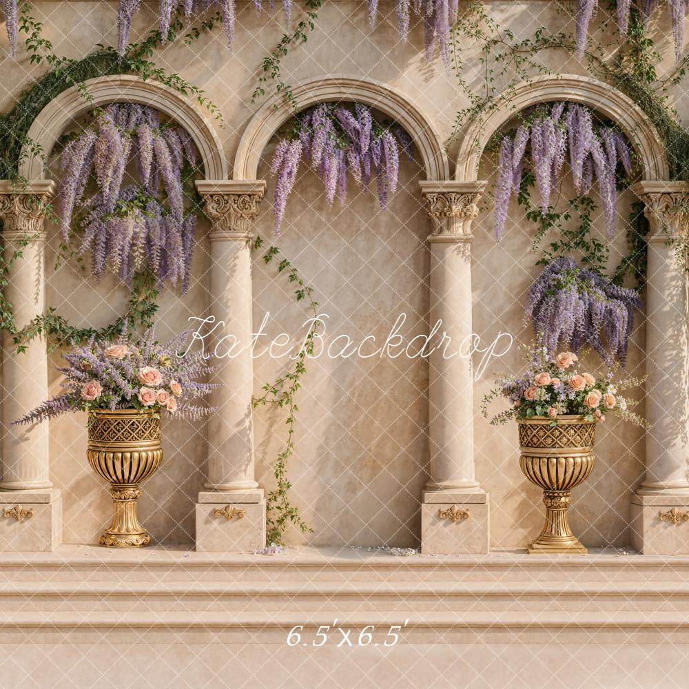 Kate Spring Arch Wisteria Classical Backdrop Designed by Emetselch - Image 2