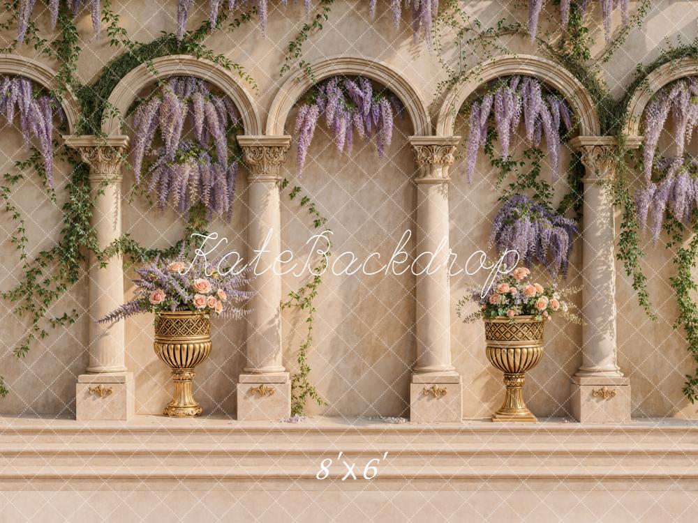 Kate Spring Arch Wisteria Classical Backdrop Designed by Emetselch - Image 3