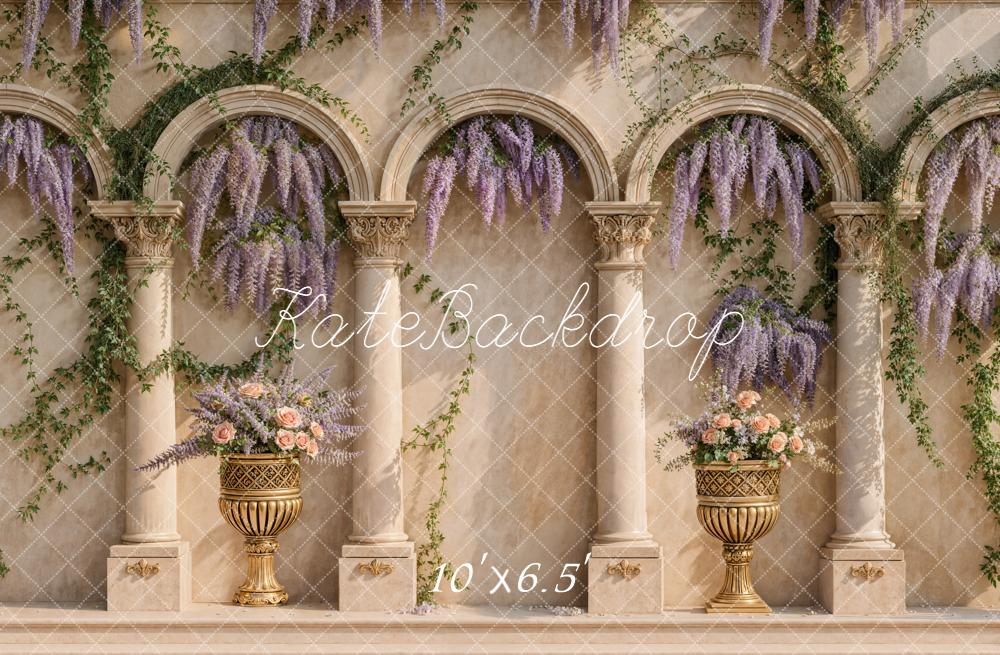 Kate Spring Arch Wisteria Classical Backdrop Designed by Emetselch - Image 4