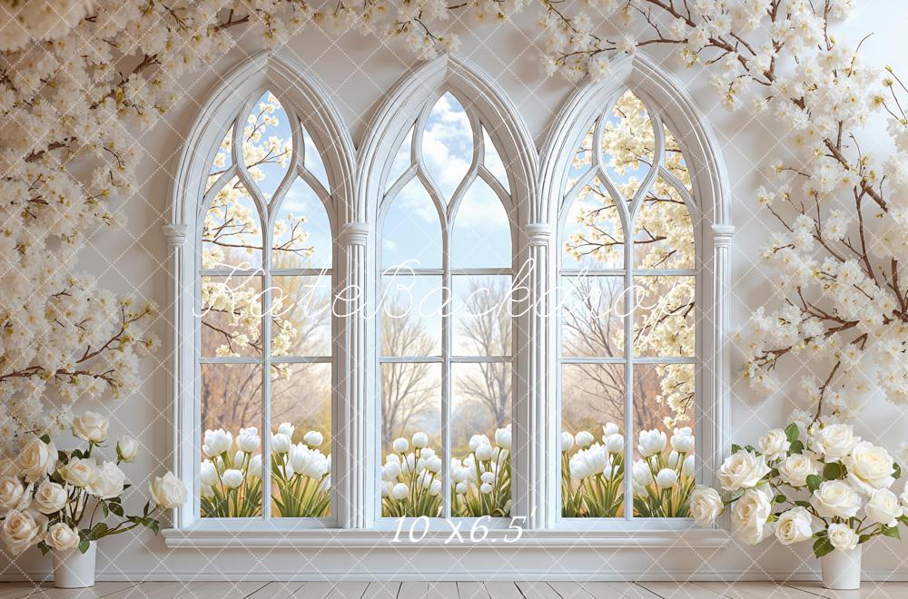 Kate Spring Arched Windows Blossom Backdrop Designed by Mini MakeBelieve - Image 4