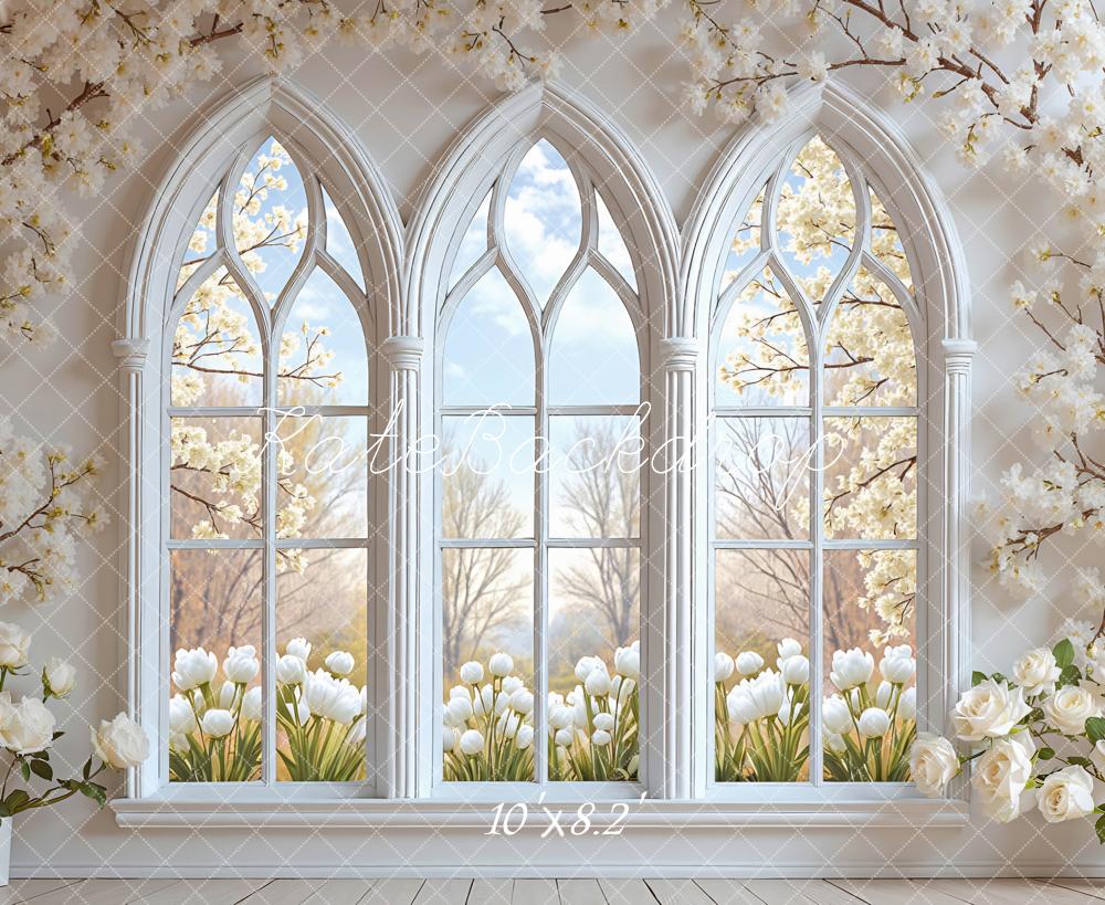 Kate Spring Arched Windows Blossom Backdrop Designed by Mini MakeBelieve - Image 6