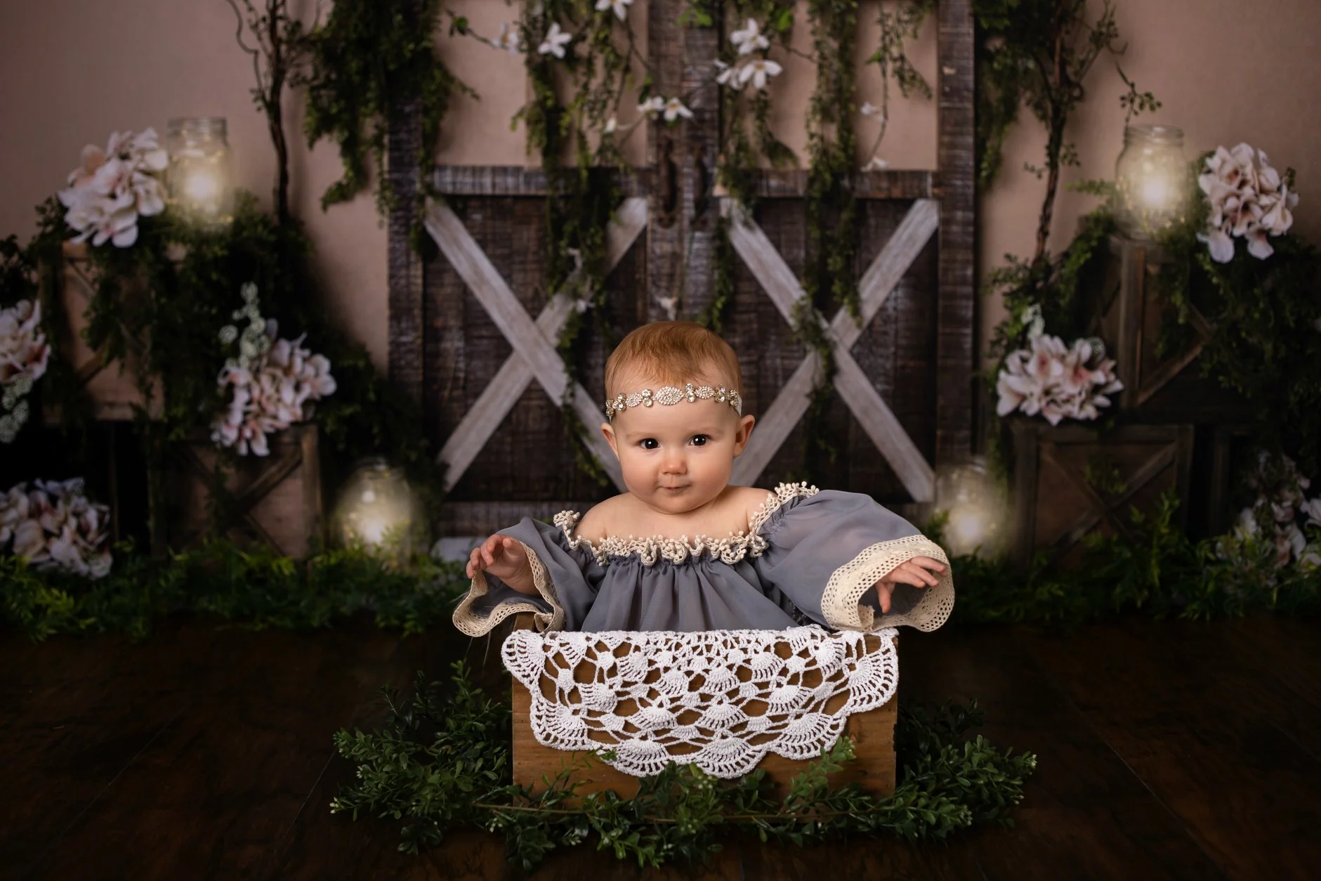 Kate Spring Barn Door Manor Backdrop Designed by Megan Leigh Photography - Image 10