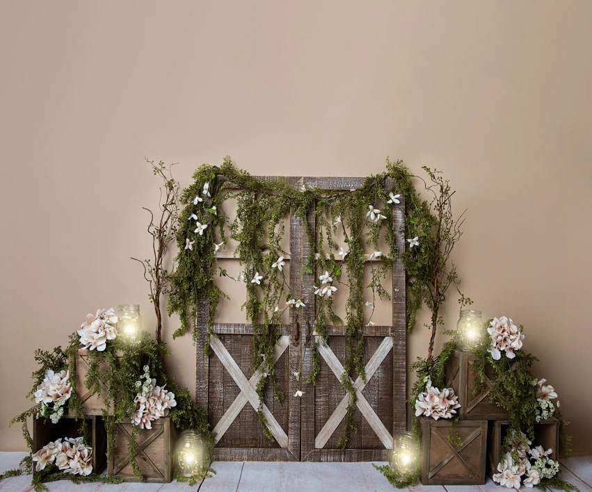 Kate Spring Barn Door Manor Backdrop Designed by Megan Leigh Photography - Image 13