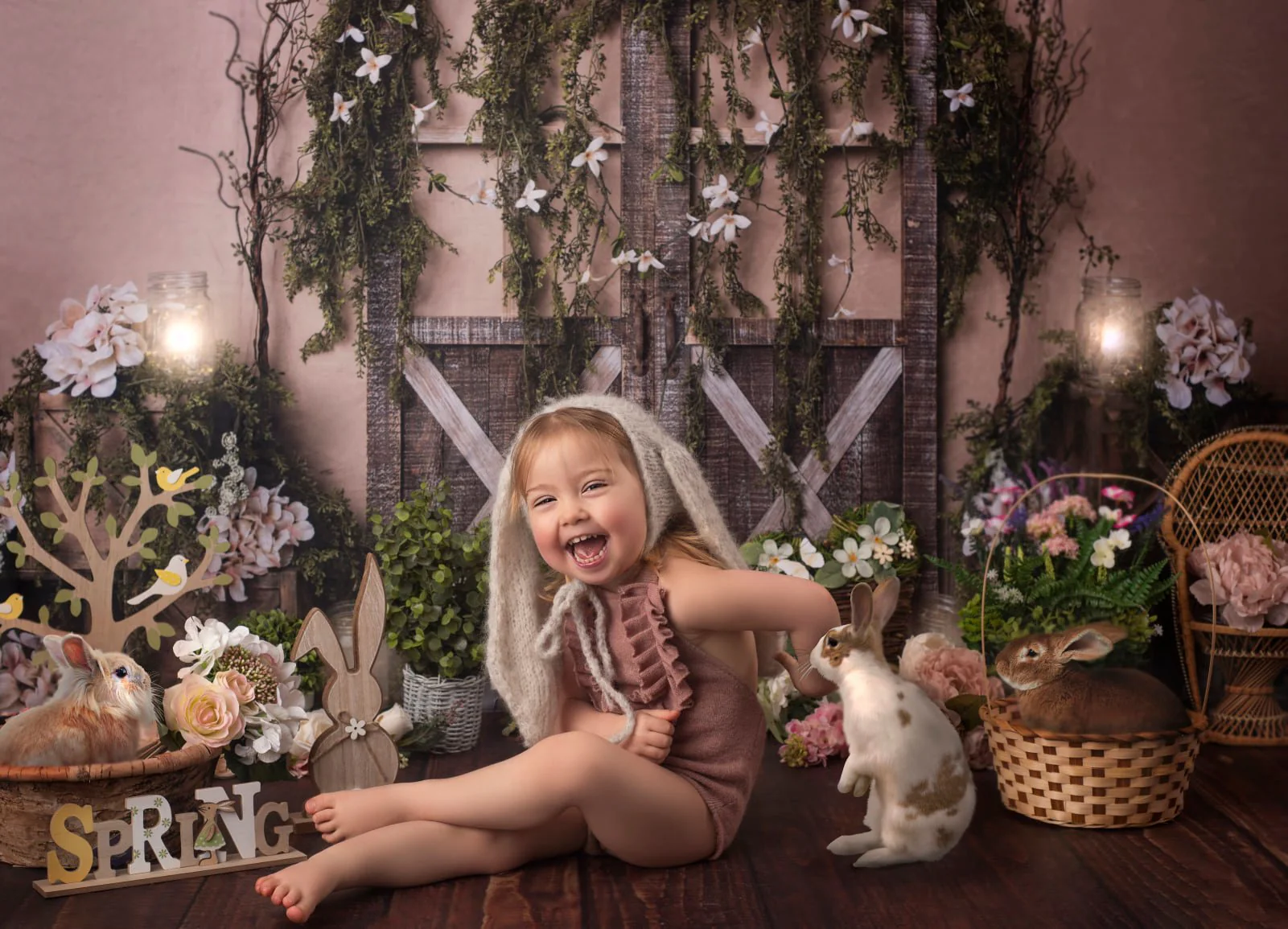 Kate Spring Barn Door Manor Backdrop Designed by Megan Leigh Photography - Image 5